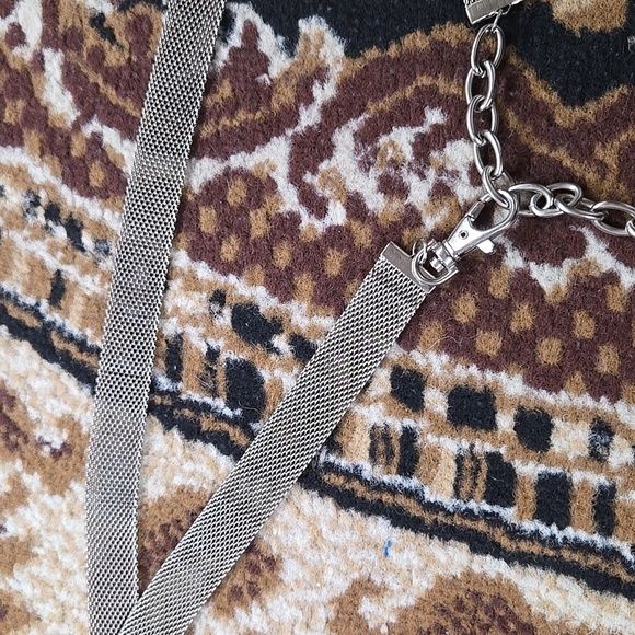 Silver Chain Belt Chainmail Retro Vintage Y2K 90s Medieval Revival Boho - Picture 7 of 7